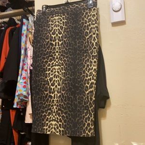 Hell bunny leopard print pencil skirt